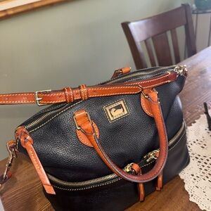 Dooney & Bourke Black and Brown Crossbody Bag